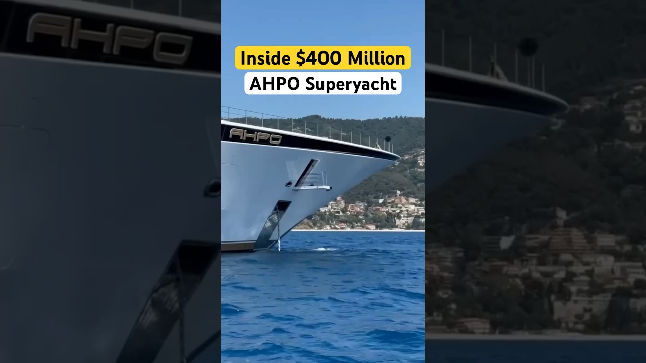 În interiorul superyacht-ului AHPO de 400 de milioane de dolari