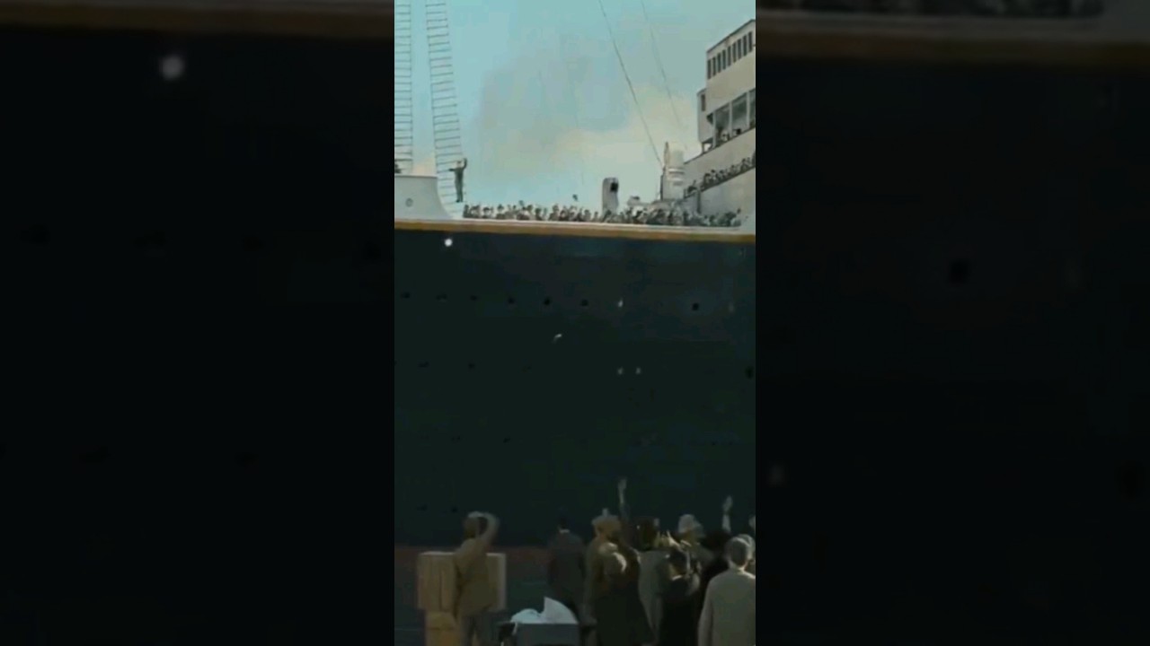 Titanic navigând din Southampton #titanic #sailing #southamton #cruiseship #shorts #shortsfeed
