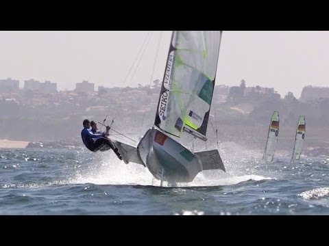 49er Sailing Jump - Outteridge & Jensen