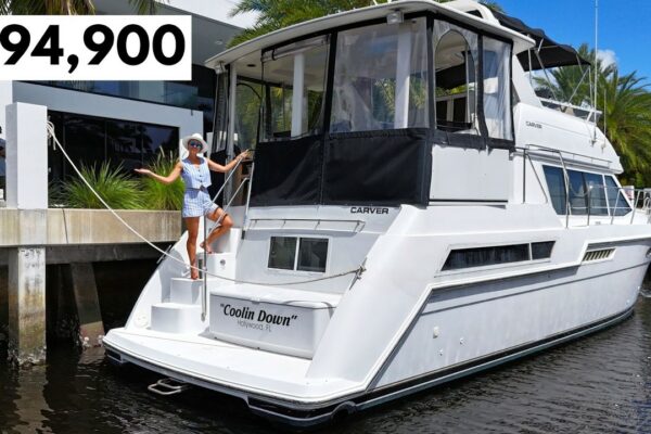 DOAR 94.900 USD-Acasă!🤩 1998 Carver 405 Aft Cabin Motor Yacht Tour