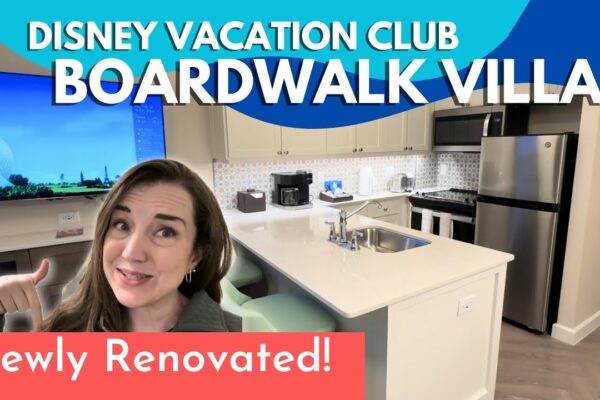 Toate detaliile despre proaspăt renovat Disney's Boardwalk DVC - Tur cu 2 dormitoare, cu vedere la grădină, cu o vilă blocată