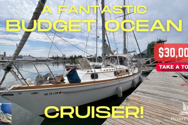 Un Ocean Cruiser BUGET fantastic!  Acest Gulfstar 41 Ketch are totul la 30.000 USD!  TUR COMPLET