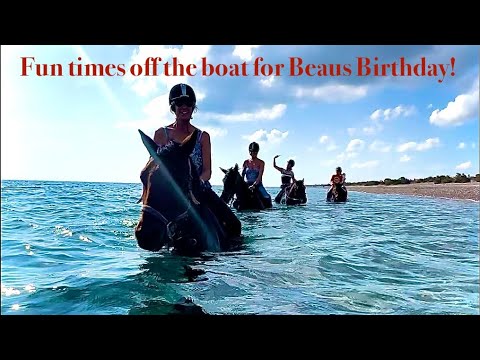 Episodul 207 - Înot cu caii de pe barcă de ziua lui Beaus în Rodos, Grecia!