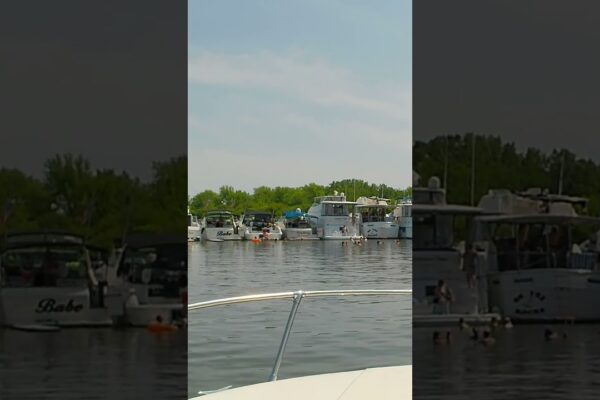 2024-08-04 Joliet Yachting Club River Run Kankakee River Sandbar #kankakeeriver #boating