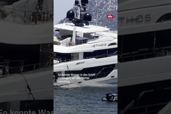 Iahtul de lux recent renovat se umple cu apă | #ntv #short #yacht