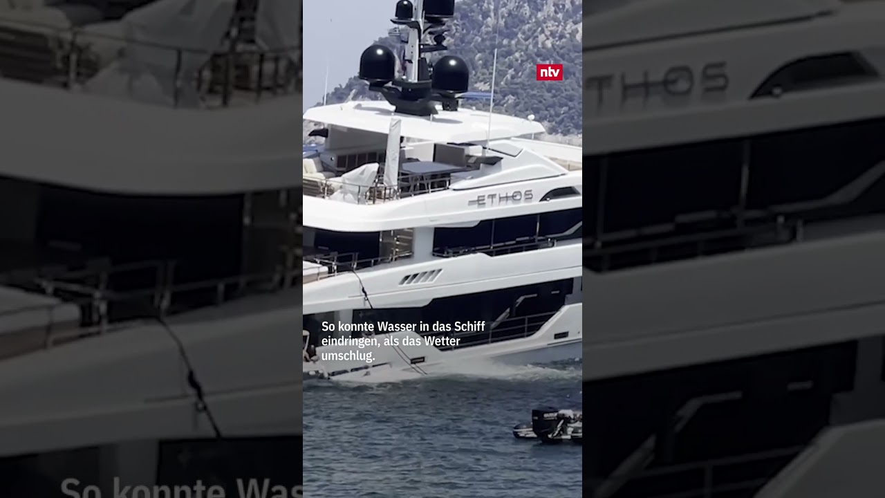 Iahtul de lux recent renovat se umple cu apă | #ntv #short #yacht