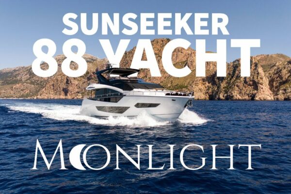 Descoperiți supremul în lux și performanță: iahtul Sunseeker 88 „Moonlight”.