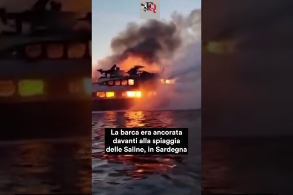 IAHT DE 40 DE METRI ARDE ÎN OLBIA: NIMENI RĂNIT. IMAGINI IMPRESIONANTE #știri #short