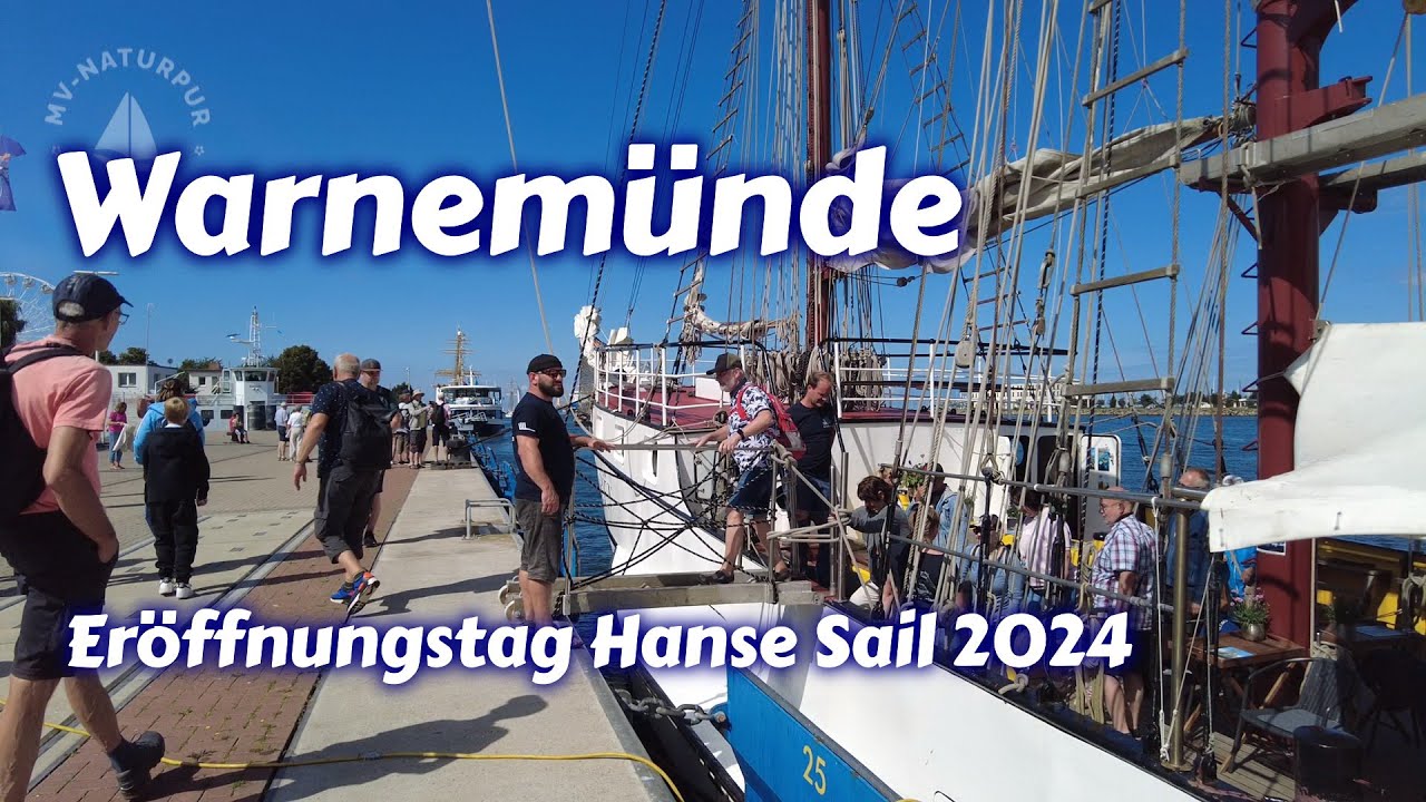 Warnemünde - Ziua deschiderii Hanse Sail 2024 (UHD)