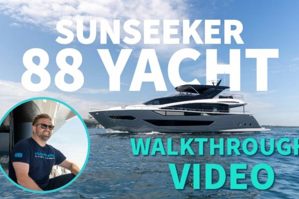 Grey Hull Sunseeker 88 Yacht Full Video Walkthrough