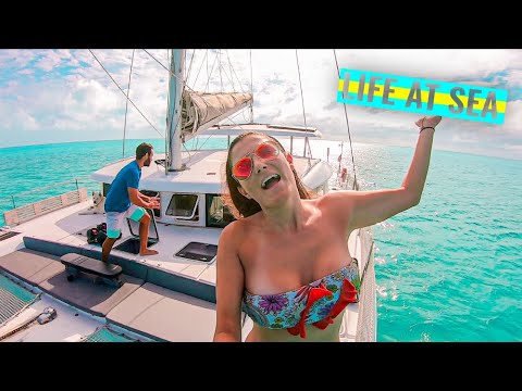 Catamaran cu vele în Bahamas ⛵ Life At Sea On A Sailboat Ep. 33