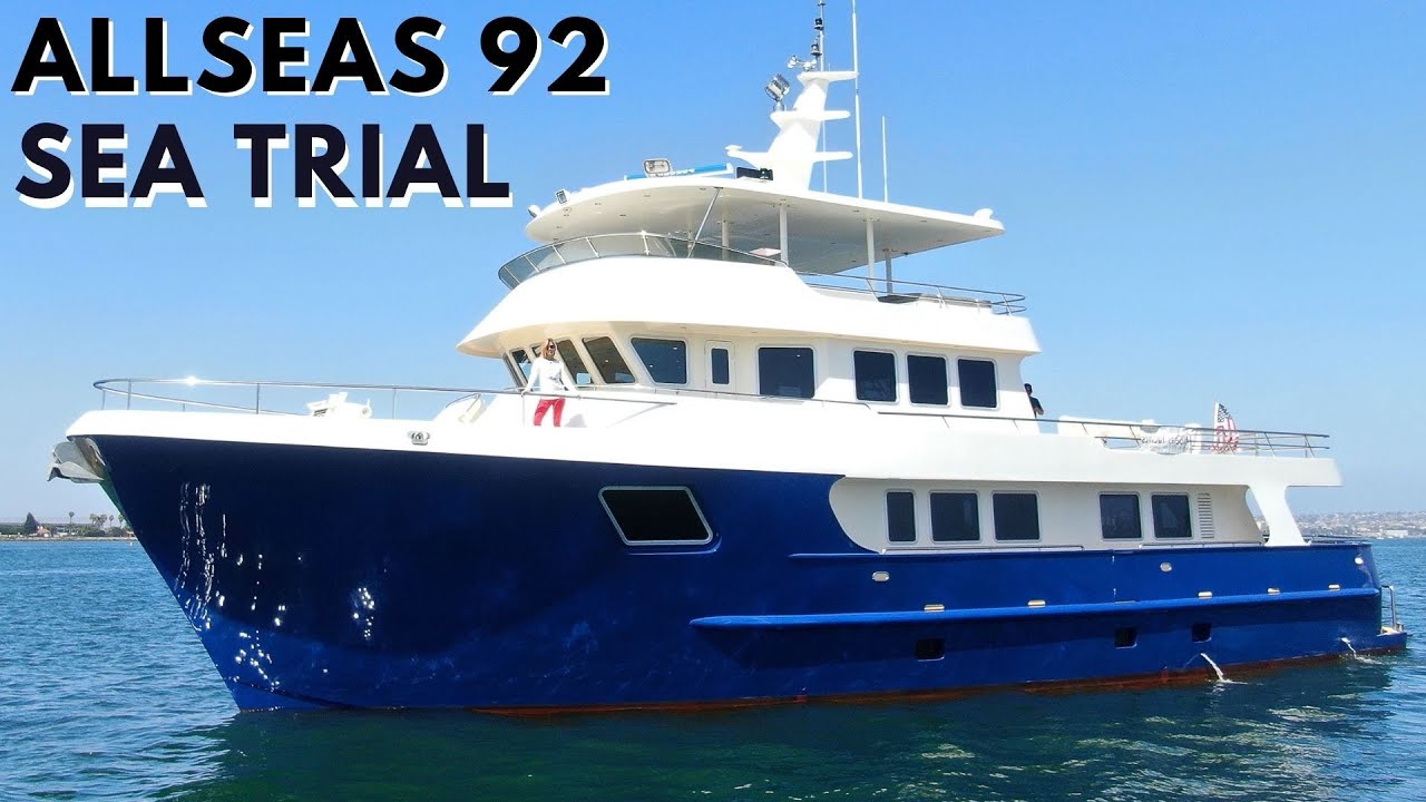 6,9 milioane USD ALLSEAS 92 EXPEDITION Explorer SuperYacht Sea Trial Yacht de croi Pt.3