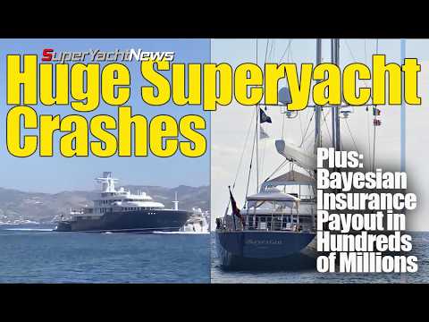 VIDEO LA BORD: Superyacht de 90 m se prăbușește într-un iaht de 30 m | Plata de asigurare pentru Bayesian | SY News Rp380