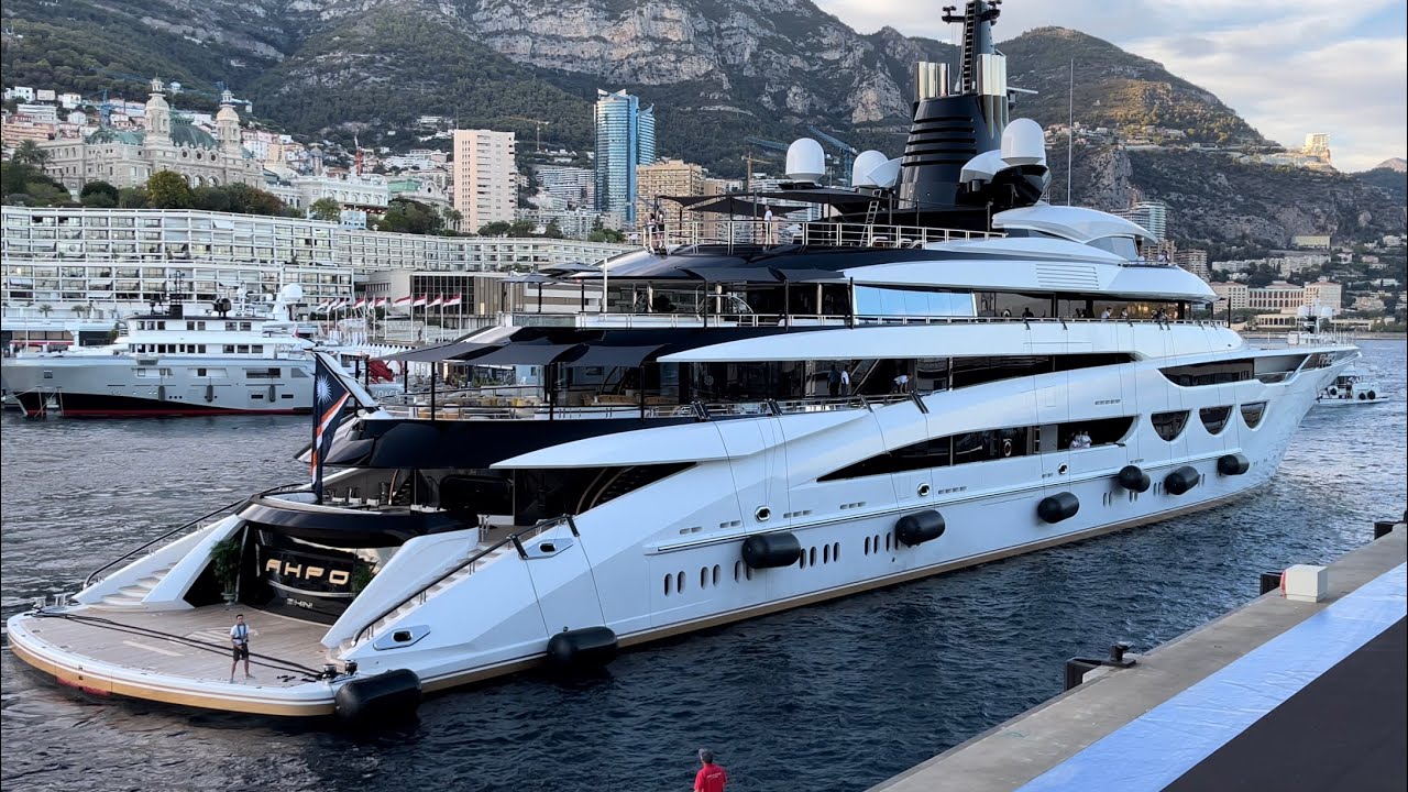 SOsirea lui AHPO YACHT PENTRU MONACO YACHT SHOW 2022-LÜRSSEN 115,1 m $300 M $ SUPERYACHT @archiesvlogmc