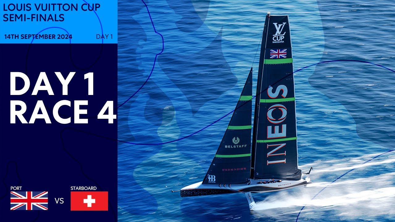 Semifinala Cupei Louis Vuitton Cursa 4 | INEOS Britannia vs. Alinghi Red Bull Racing | Reluare completă