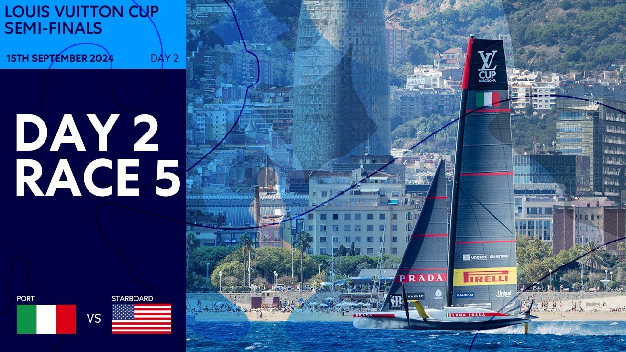 Semifinala Cupei Louis Vuitton Cursa 5 | Luna Rossa Prada Pirelli vs. NYYC American Magic | Reluare completă