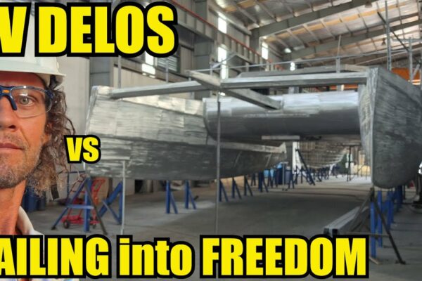 Ep. 44 Delos vs Sailing into Freedom.....ȘI NOI CÂȘTIGĂM !!! - O provocare de construcție de catamaran din aluminiu