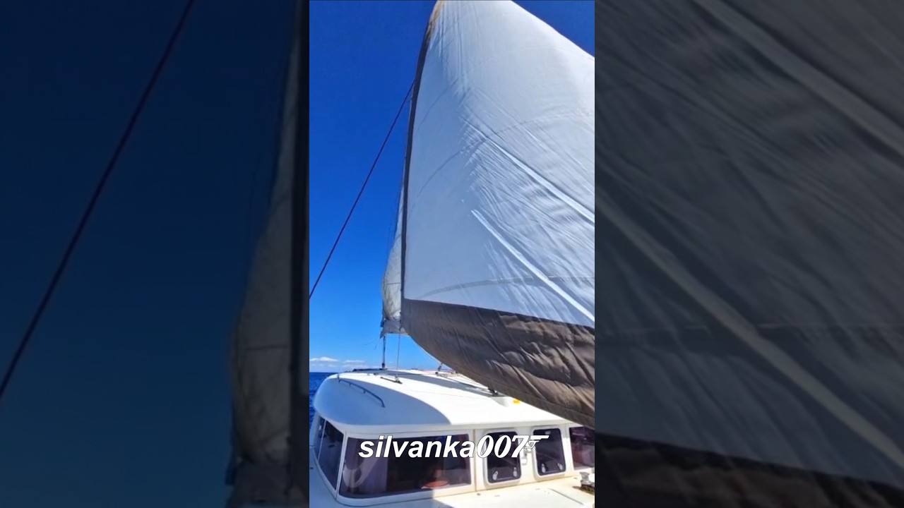 LAGOON 400 CATAMARAN SAILING | Insulele Saronice Grecia Videoclipuri cool de iahting Vlog de navigație #cool #sail