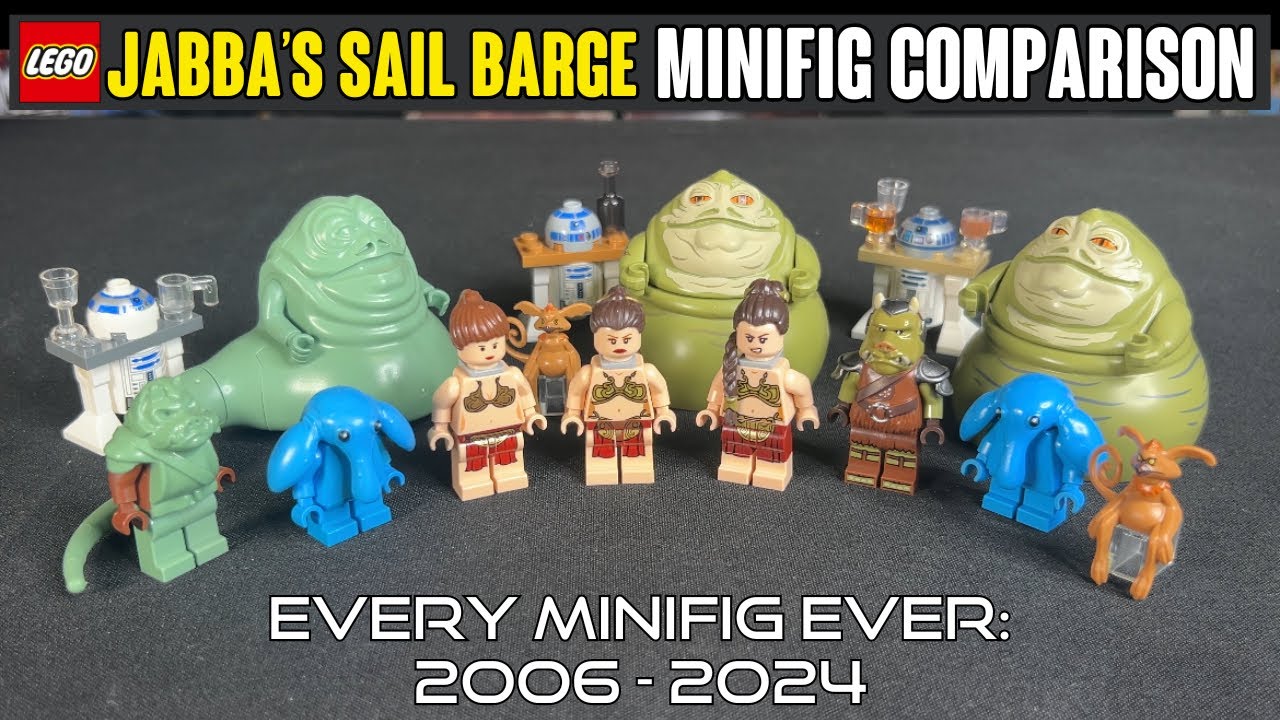 COMPARAȚIE: Minifigurile LEGO Star Wars JABBA'S SAIL BARGE (2006, 2013, 2024)