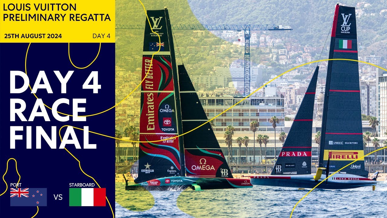 "ABSOLUT EPIC!" | Emirates Team New Zealand vs Luna Rossa Prada Pirelli | Cursa completă - 25.08.2024