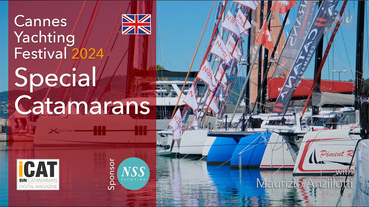 Catamarane speciale ale Festivalului de Yachting de la Cannes 2024.