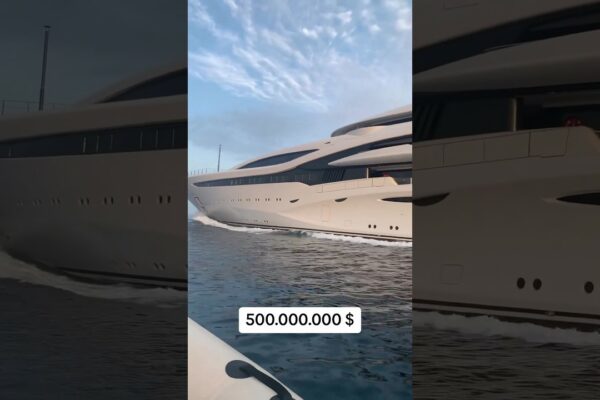 123m Super Yacht "Al Lusail"🔥 #monaco #monacolifestyle #yachtlife #yachting #millionairelife #shorts