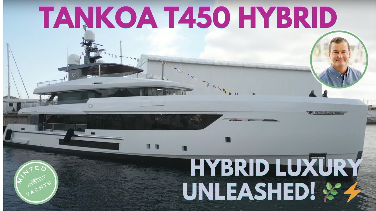 Superyacht hibrid Tankoa T450 a fost lansat în premieră @Monaco Boat Show, nava suroră disponibilă YachtSpecsDirect.com