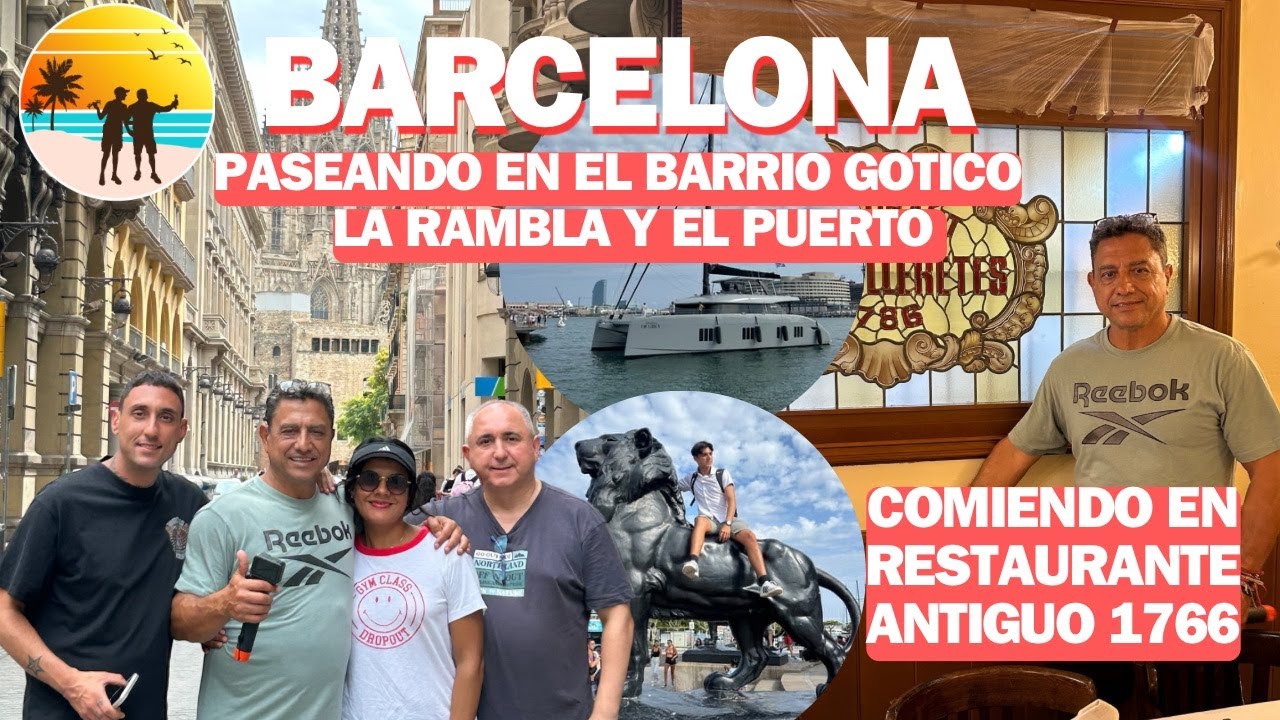 Barcelona, ​​plimbare prin Cartierul Gotic, Las Ramblas, mâncăm pe cea mai veche stradă din oraș, 1 septembrie