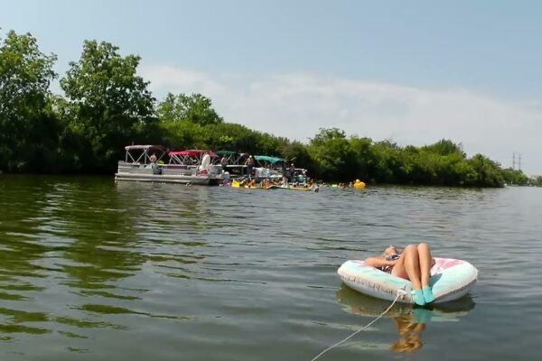 2024-08-04 Joliet Yachting Club's River Run Kankakee River Sandbar #kankakeeriver #boating