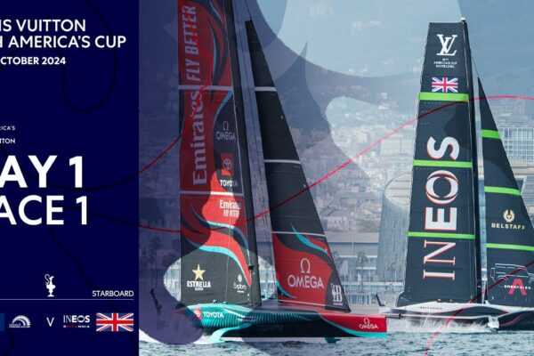 Louis Vuitton a 37-a Cursa 1 a Cupei Americii | Emirates Team New Zealand vs INEOS Britannia | Reluare completă