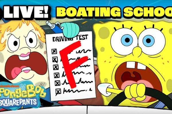 🔴LIVE: Maratonul școlar de barca non-stop al lui SpongeBob! 🛳️ | @SpongeBobOfficial