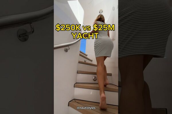 250.000 USD vs 25M USD Yacht-Home 🤔 😳🤯 #yachtforsale #boats #yachttour #superyacht