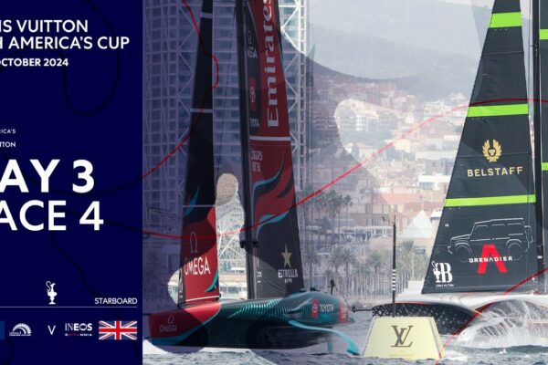 Louis Vuitton a 37-a Cursa 4 a Cupei Americii | Emirates Team New Zealand vs INEOS Britannia | Reluare completă