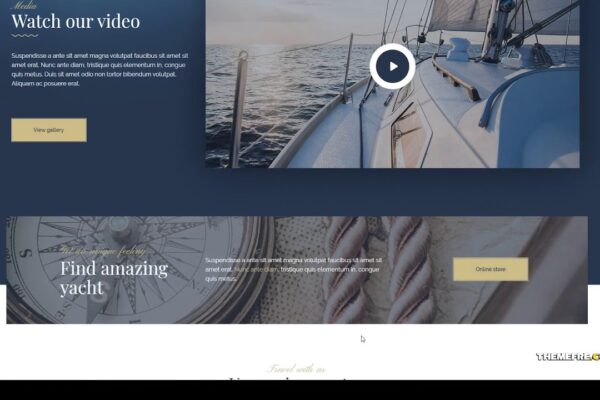 Lamaro - Clubul de iahturi și serviciul de închiriere a bărcilor Tema WordPress marinar mare Build Website