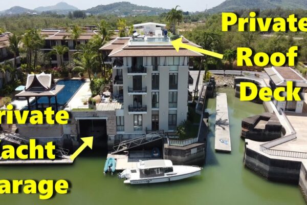 Stil de viață de lux - Penthouse cu garaj privat pentru iahturi la Royal Phuket Marina