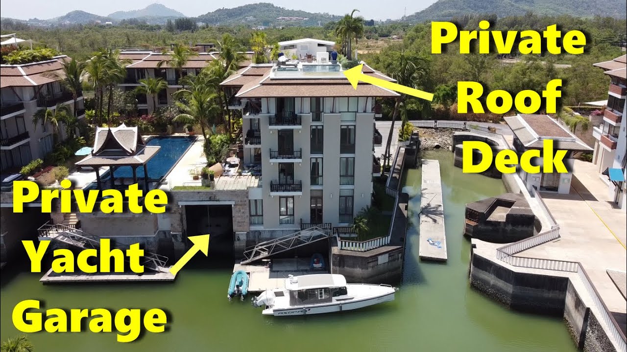 Stil de viață de lux - Penthouse cu garaj privat pentru iahturi la Royal Phuket Marina