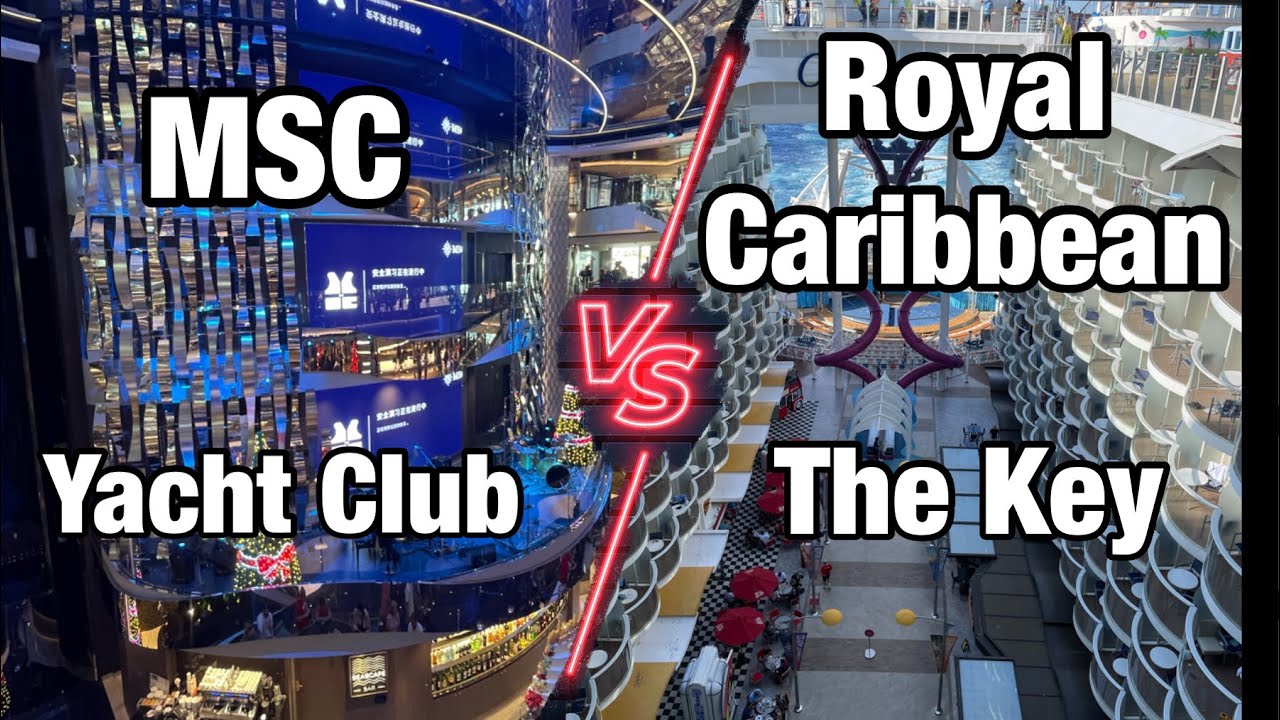 Clubul de iahturi MSC VS Royal Caribbean Cheia! - comparatie la imbarcare