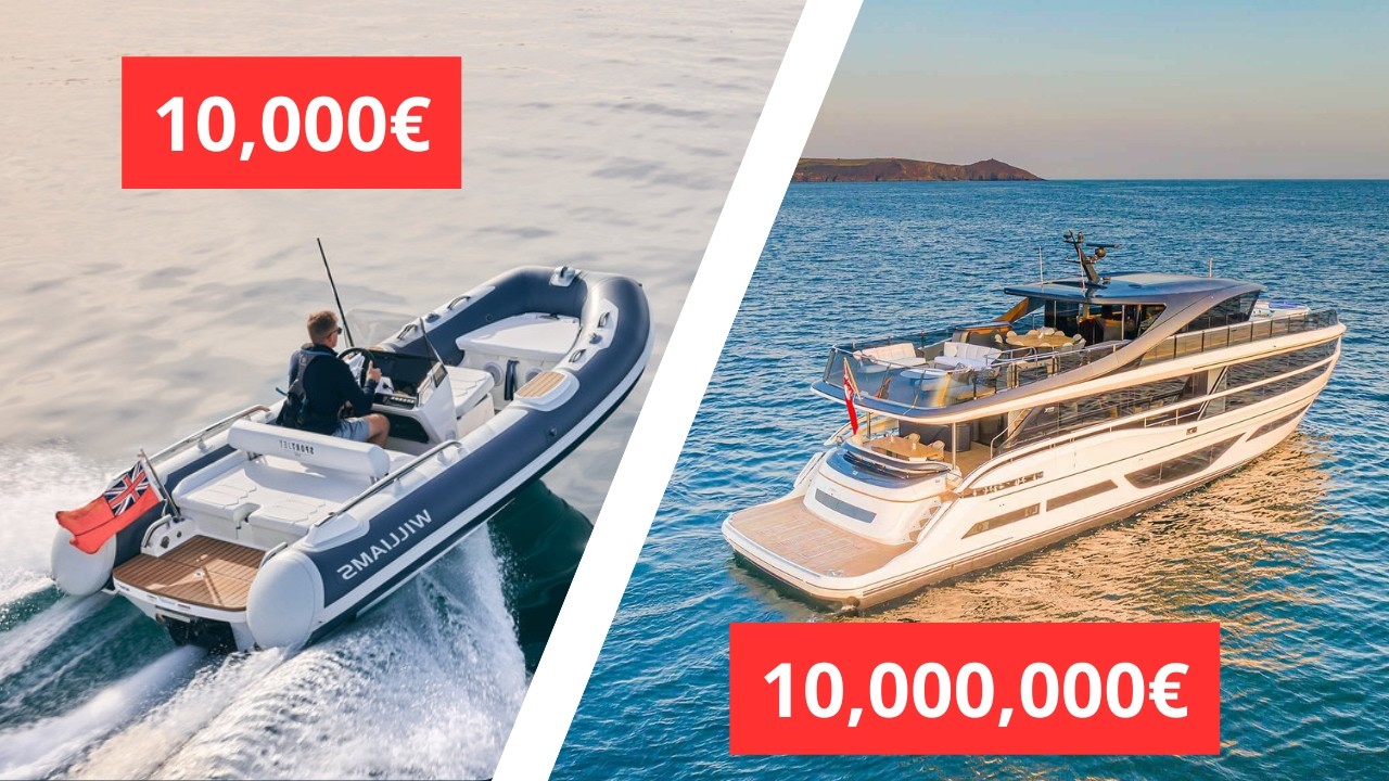 Yacht la 10.000 € vs Yacht la 10.000.000 €!