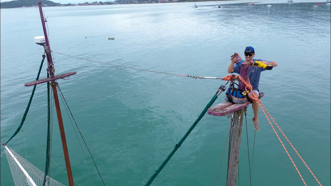 Putem SALVA catargul nostru din lemn rupt? — Sailing Yabá 229