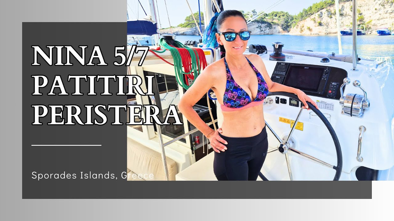 NINA Day 5/7 Sailing Yacht | PATITIRI, STENI VALA, PERISTERA | Lagoon 40 Catamaran Sporade Island