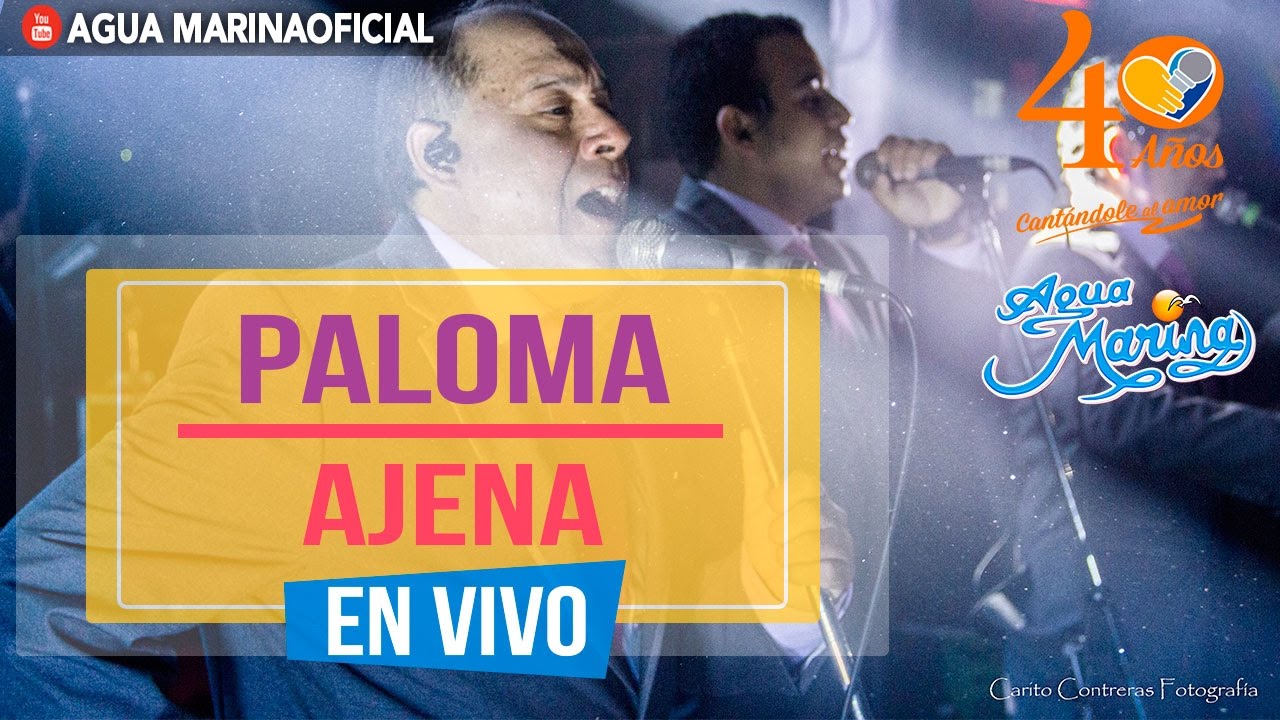 Agua Marina - Paloma Ajena (Live OFICIAL)