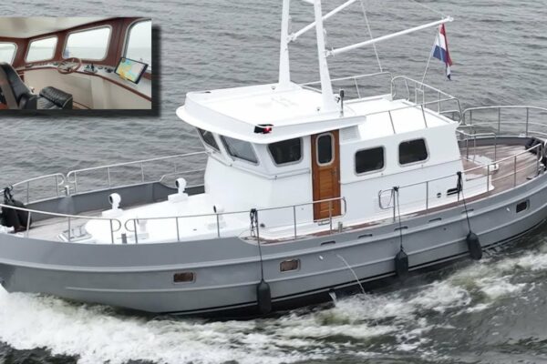 ACESTA este SINGURUL Yacht Trawler de acest fel! 245.000 € Pilothouse din oțel DE VÂNZARE!