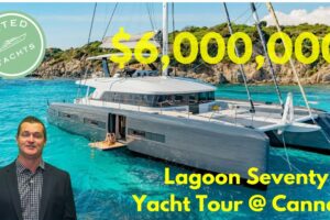 6.000.000 USD Tur cu iaht Lagoon Seventy 7 Catamaran cu vele | Lux la Cannes 🌊⛵ YachtSpecsDirect.com