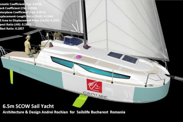 6.5m SCOW Sail Yacht Architecture & Design Andrei Rochian pentru Sailslife Bucharest Romania