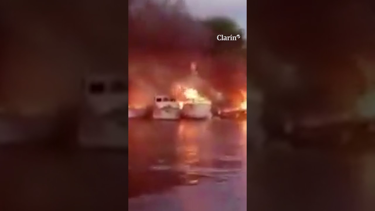 Incendiu cu lanț într-un club de iaht din Gualeguaychú