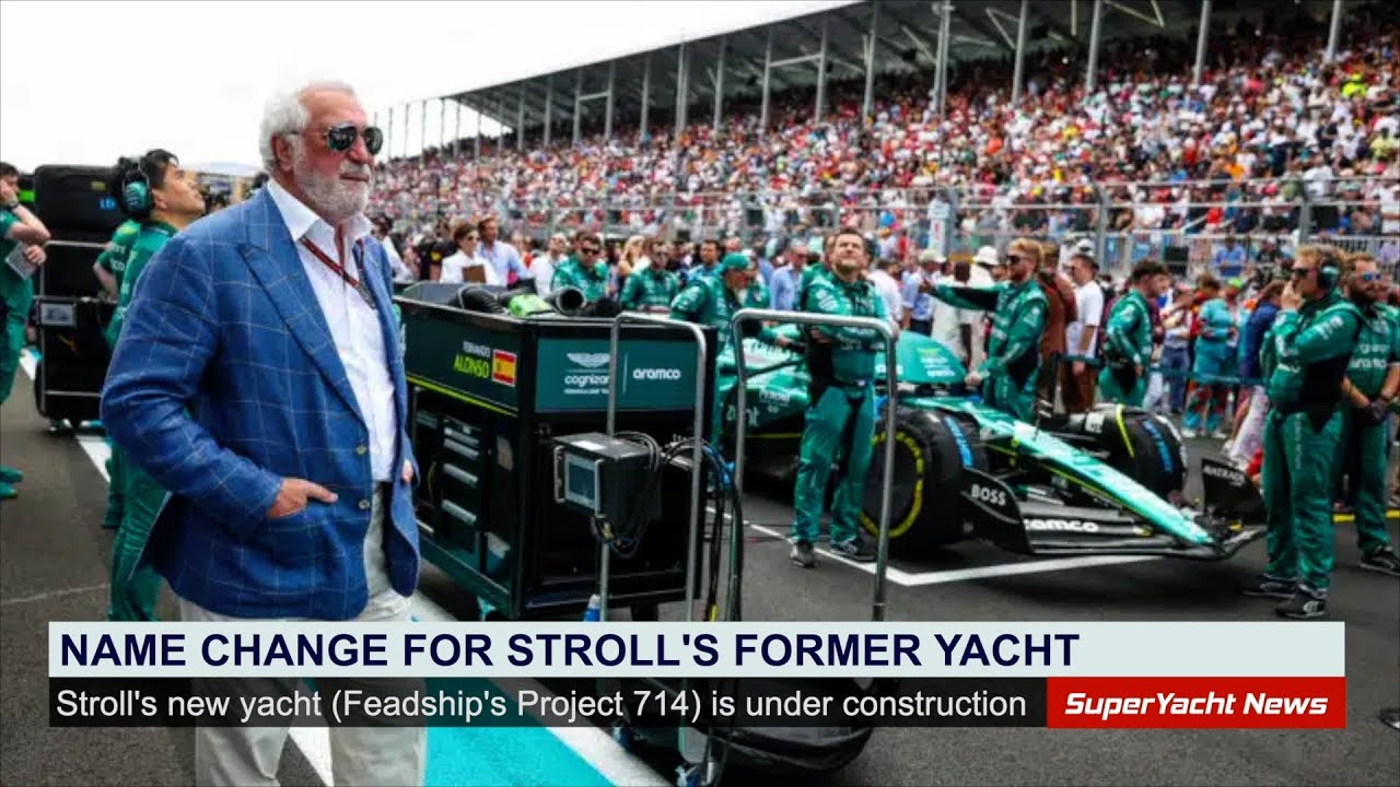 Noul superyacht al lui Aston F1 Boss Stroll pe orizont | Clipuri SY
