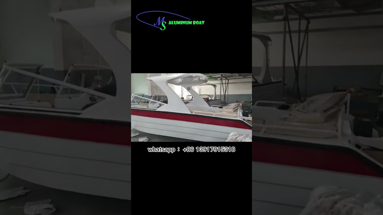 Yacht de agrement din aliaj de aluminiu cu motor exterior YAMAHA de 115 CP.| MS Constructii navale
