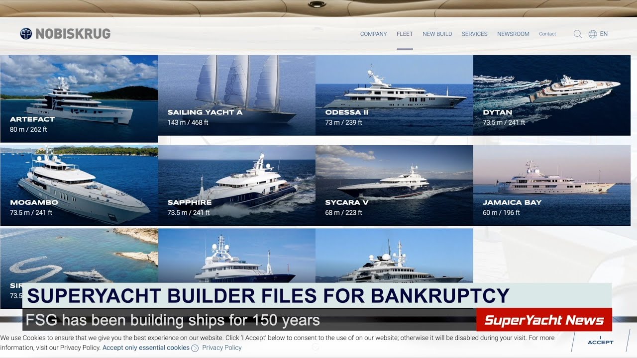 Constructorul german de superyacht depune faliment | Clipuri SY