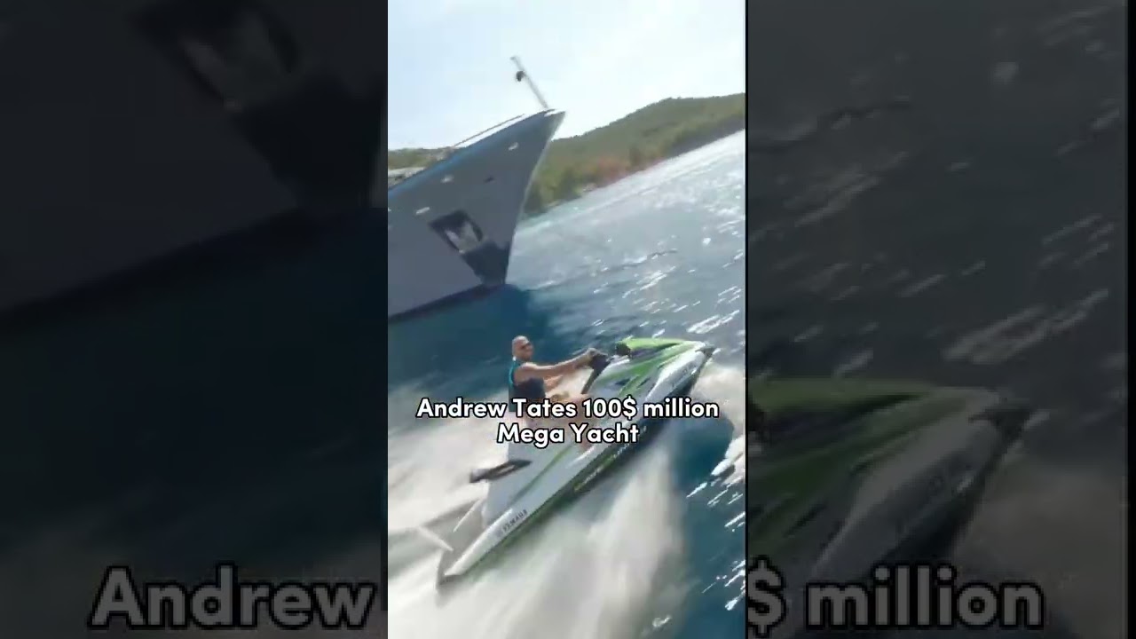 Andrew Tate Mega Yacht (100.000.000$) #short #viral #Andrewtate #tate