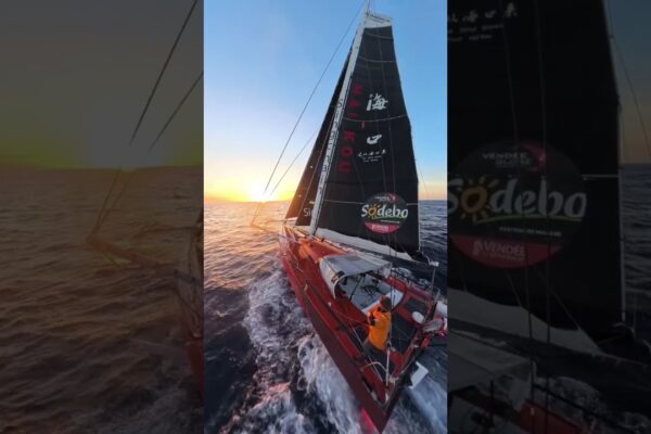 Se alunecă în muzică pentru Jingkun Xu | Vendée Globe 2024